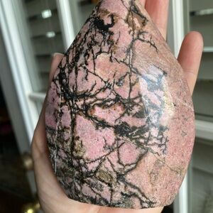 Rhodonite Teardrop Ornament